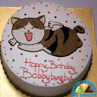 Được làm từ những nguyên liệu tốt nhất, chiếc bánh sinh nhật hình con mèo này không chỉ là một món ăn ngon tuyệt vời mà còn có hình ảnh đáng yêu thu hút mọi ánh nhìn. Hãy xem qua bức ảnh này và tận hưởng vẻ đẹp của nó.