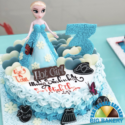 Mẫu bánh kem sinh nhật tạo hình công chúa búp bê bảy sắc cầu vòng ăn được  ngộ nghĩnh  Bánh Kem Ngộ Nghĩnh