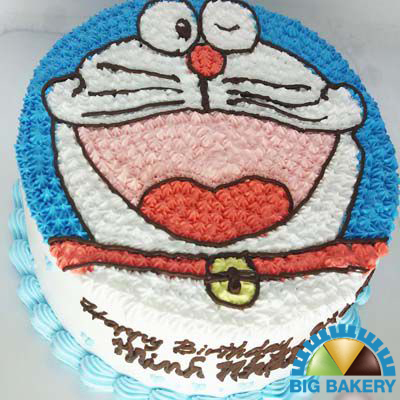 Bánh kem Doraemon là món ăn mang đầy tinh thần vui nhộn của Doraemon. Bánh kem không chỉ ngon mà còn rất đẹp và đầy phong cách. Cùng xem hình ảnh để trải nghiệm vị ngon và thấy sống động màu sắc của bánh.
